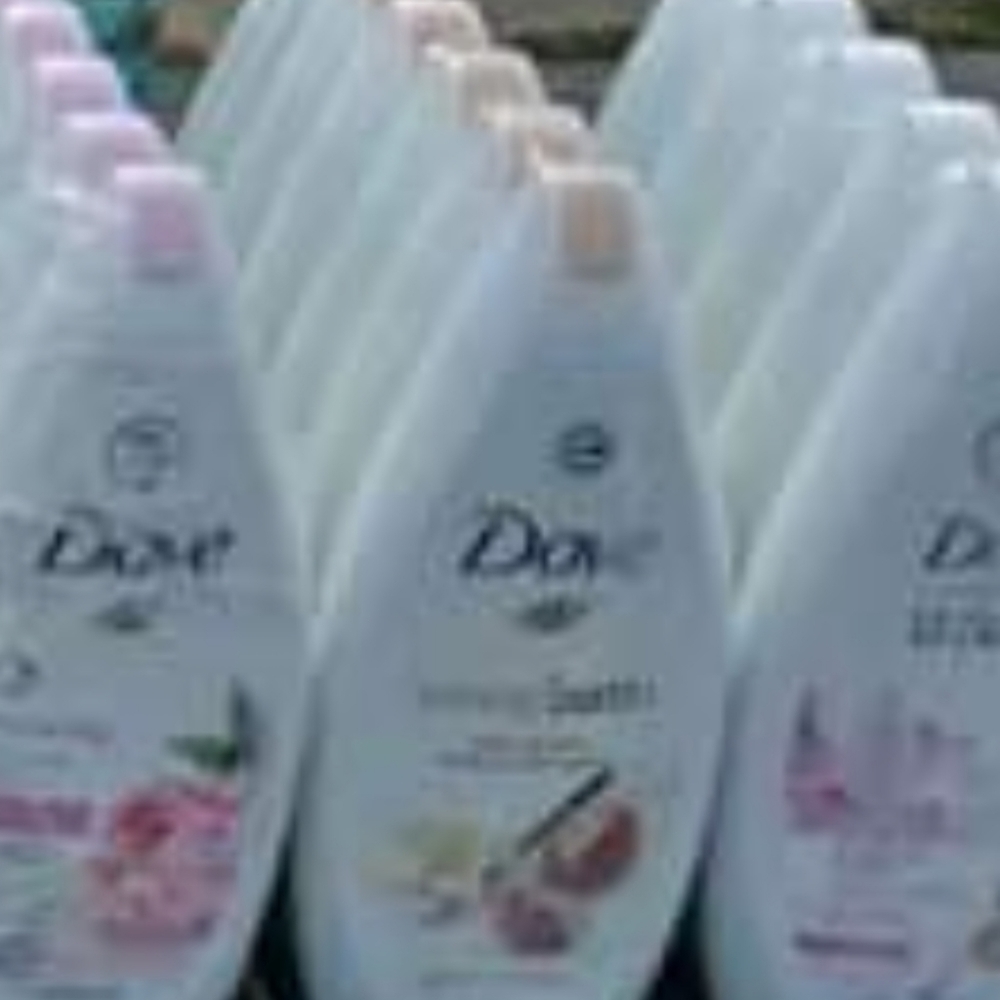 Dove body wash and soap